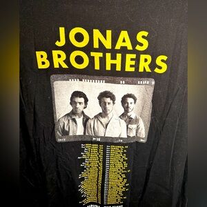 JONAS BROTHERS - World Tour Concert Merch, Black, 3XL